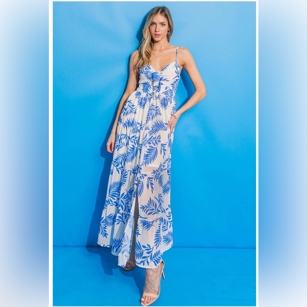 New Flying Tomato BUNGALOW EVENINGS WOVEN MAXI DRESS